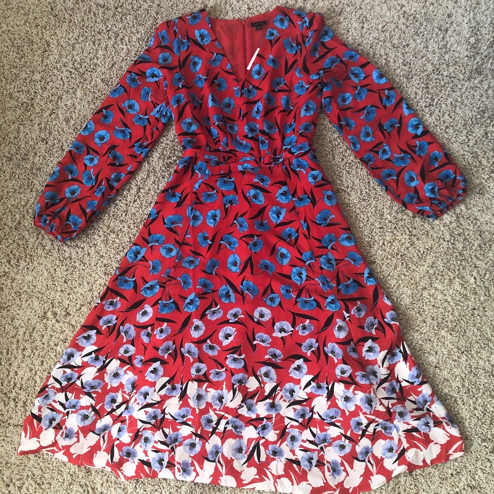 NWT Ann Taylor Floral Midi Dress